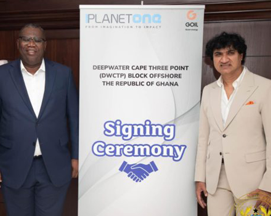 Planet One Group signs farm-in and Joint Operating Agreement (JOA) withGhana Government for deep water oil block